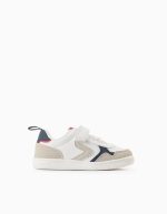 Baskets bébé garçon 'ZY Move', blanc/bleu foncé