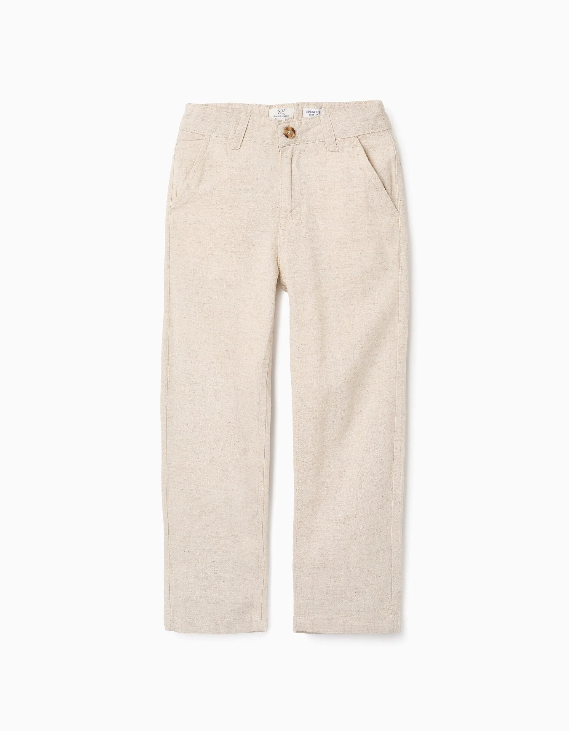 31071830001-0-2.jpg PANTALON CHINO LIN, BEIGE – Image 1