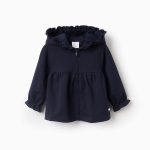 VESTE POLAIRE, BLEU FONCÉ