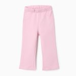 Pantalon évasé en coton bébé fille, rose