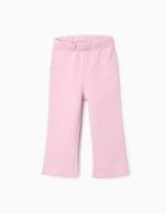 Pantalon évasé en coton bébé fille, rose