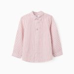 LS SHIRT CO DOBBY ROUGE FONCÉ