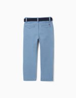 Pantalon chino en sergé bleu – Image 2