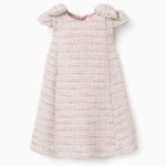 Robe en tweed rose clair