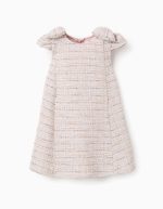 Robe en tweed rose clair