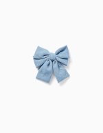 Barrette à cheveux avec nœud en tulle pour bébé et fille, bleu clair