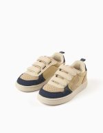 Baskets ZY Move bicolores pour garçons beige/bleu foncé – Image 2