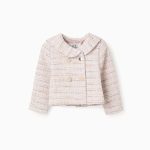 VESTE EN TWEED ROSE CLAIR