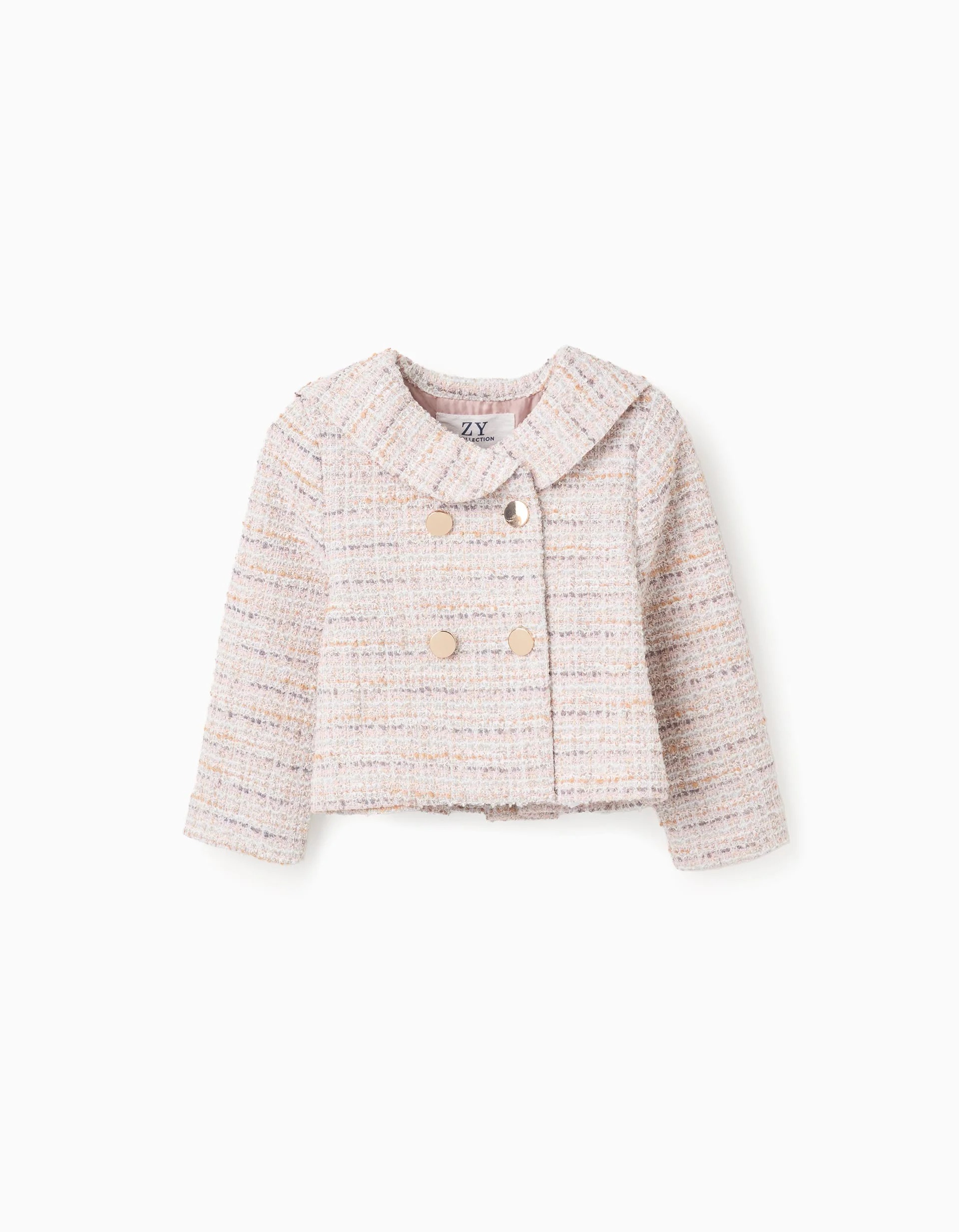 31078783030-0 VESTE EN TWEED ROSE CLAIR – Image 1