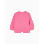 Brushed Sweatshirt 100% Cotton for Baby Girls 'Minnie', Pink – Image 2