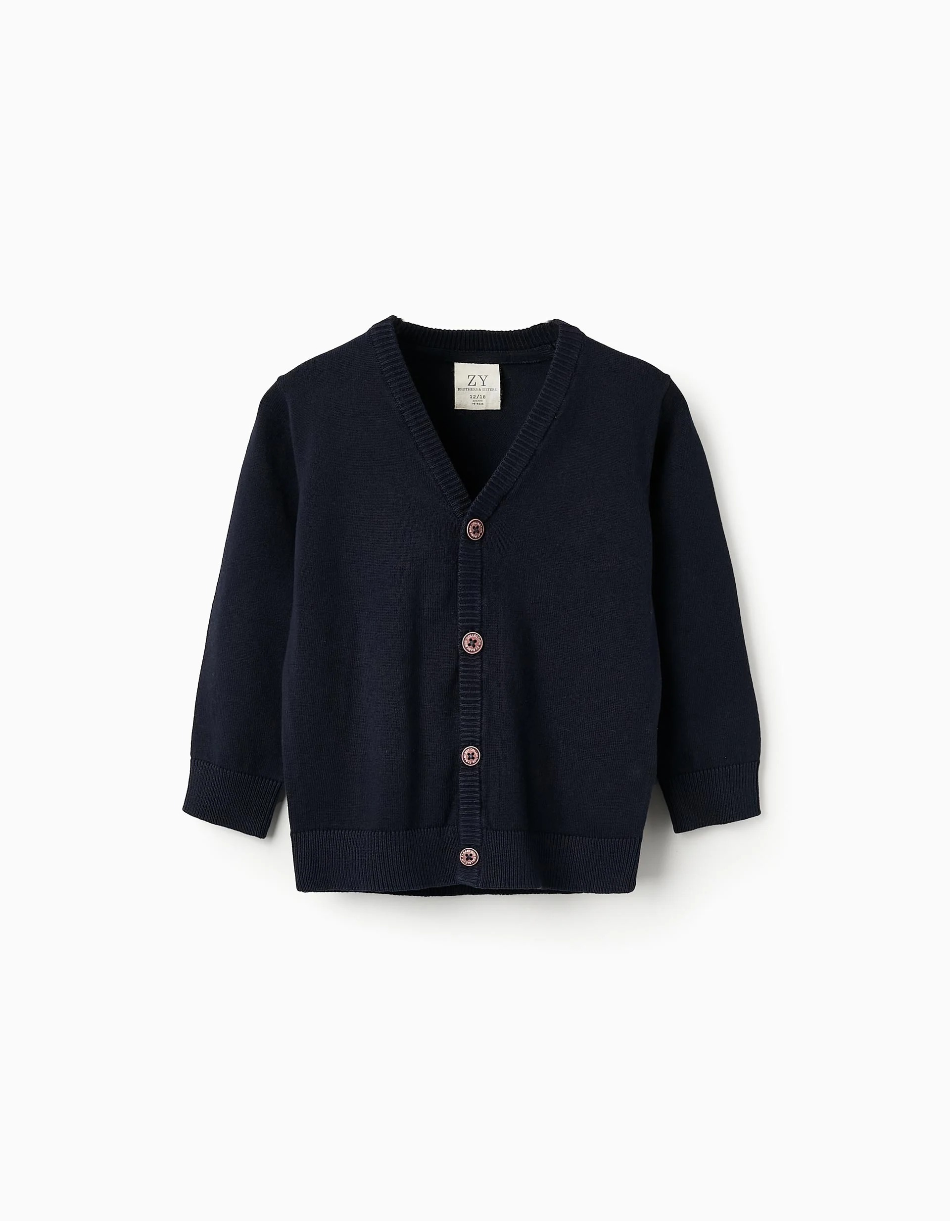 31067259006-0 Gilet pour bébé garçon, bleu foncé – Image 1