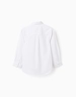 Chemise en coton Oxford pour garçon, blanche – Image 2