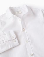 Chemise en coton Oxford pour garçon, blanche – Image 3