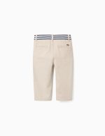 PANTALON CHINO EN SERGÉ, BEIGE CLAIR – Image 2