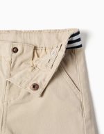 PANTALON CHINO EN SERGÉ, BEIGE CLAIR – Image 3