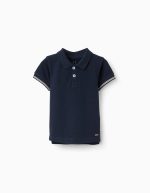 POLO SS PIQUE BLEU FONCÉ