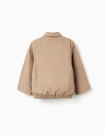 Blouson en sergé de coton avec poches pour garçon, beige foncé – Image 2
