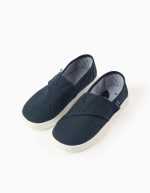 CHAUSSURE AVEC VELCRO, BLEU FONCÉ – Image 2