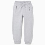 Joggers avec poches fermées pour garçons 'Slim', gris