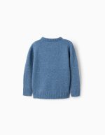 Pull à effet maillage pour garçons, bleu – Image 2