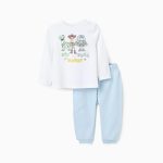 Pyjama en coton pour bébés garçons 'Toy Story', blanc/bleu