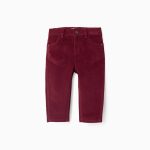 Pantalon en Velours Côtelé pour Bébé Garçon, Rouge
