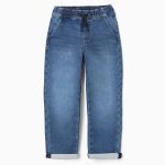 Pantalons de jogging en jean slim pour garçons, bleus