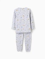 Pyjama côtelé avec motif d’animaux de la forêt pour garçons, gris – Image 2