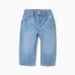 Pantalon en jean ample pour bébé garçon, bleu clair