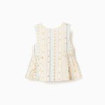 T-SHIRT SS EN COTON LUBRIFIÉ BEIGE CLAIR
