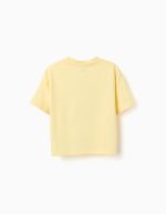 T-shirt en coton jaune pour filles, imprimé Kuromi et ses amis – Image 2