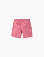 Short de bain avec cordon et poche pour garçon, rose foncé – Image 3