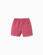 Short de bain avec cordon et poche pour bébé garçon, rose foncé – Image 2