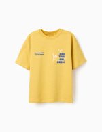 T-SHIRT SS MAILLOT JAUNE FONCÉ