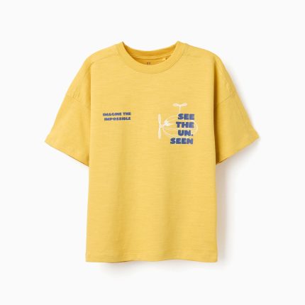 T-SHIRT SS MAILLOT JAUNE FONCÉ