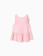 Débardeur en coton avec imprimé Stitch pour fille, rose clair – Image 2