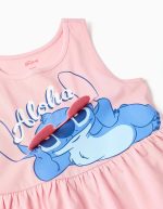 Débardeur en coton avec imprimé Stitch pour fille, rose clair – Image 3