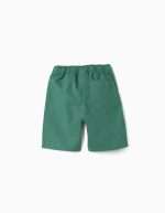 Short chino midi en popeline pour garçon, vert – Image 2