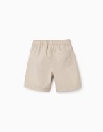 Short chino midi en popeline pour garçon, beige clair – Image 2