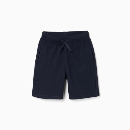 SHORT EN POLAIRE BLEU FONCÉ