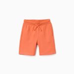 SHORT EN POLAIRE ORANGE FONCÉ