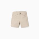 SHORT EN TWILL BEIGE CLAIR