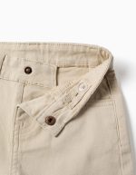 SHORT EN TWILL BEIGE CLAIR – Image 3