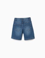 Short en jean mi-long à cinq poches pour garçon, bleu – Image 2