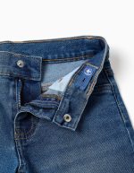 Short en jean mi-long à cinq poches pour garçon, bleu – Image 3