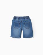 Short midi en jean à enfiler avec cordon pour garçon, bleu – Image 2