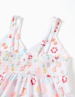 ROBE EN JERSEY BLANC À MOUSSONS – Image 3