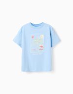 T-SHIRT SS JERSEY BLEU CLAIR