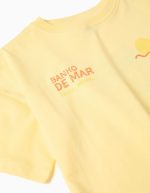 T-SHIRT SS JERSEY JAUNE CLAIR – Image 3