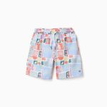 Short de bain PES orange foncé